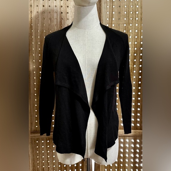 Worthington Waterfall Cardigan Sweater Open Long Sleeve Lightweight Asymmetric - Picture 2 of 5